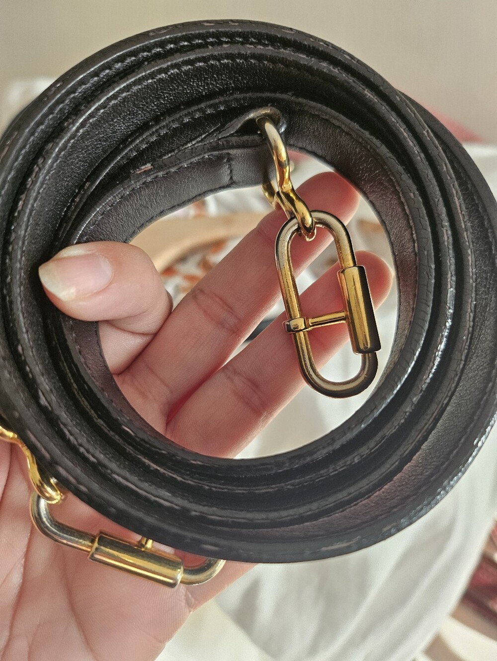Vintage Gucci Replacement Black Leather Strap